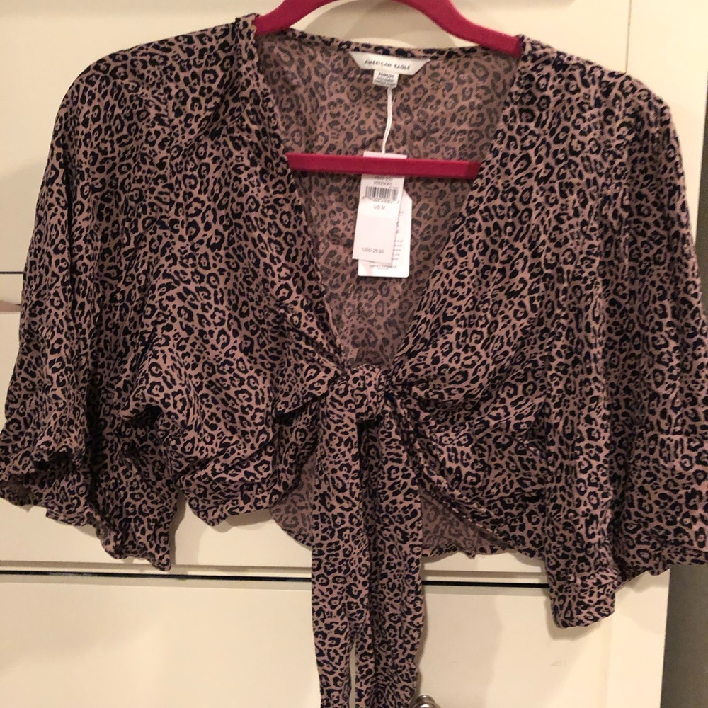 Brand new American eagle tie top